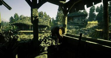 CGI of an abandoned village video