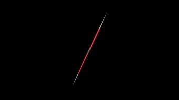 Javelin Throw Stick Rotating on a Transparent Background. Seamless Loop. 4K video