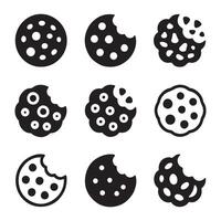 Chocolate Chip Cookie Illustrations for Snack Branding vector