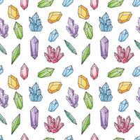 Colorful crystal pattern design vector