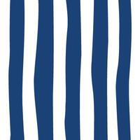 Navy hand drawn vertical striped seamless pattern. Cute paint stripe repeat background, blue wrapping, wallpaper, textile design with strokes, line backdrop vector