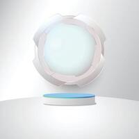 Circle banner. Technology simple banner. Futuristic banner. vector