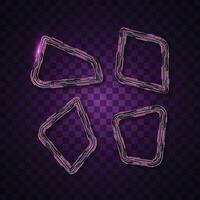 stylized racing track icons vector