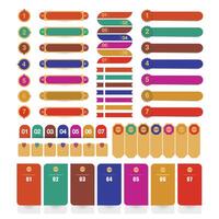 Collection of infographic templates, eps10 illustration vector