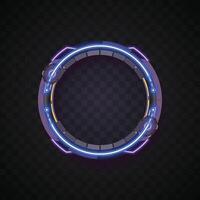 Rounded banner set. Futuristic banner. vector