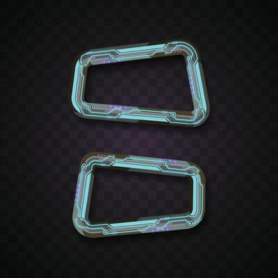 Blue abstract banner. Simple banner. Futuristic banner.