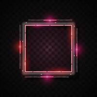 Pink square banner. Futuristic banner. Technology banner design. vector