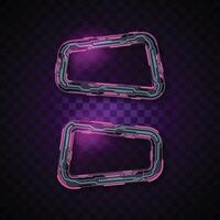 Futuristic digital frame designs vector
