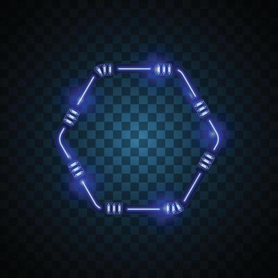 Hexagon abstract banner. Futuristic banner.