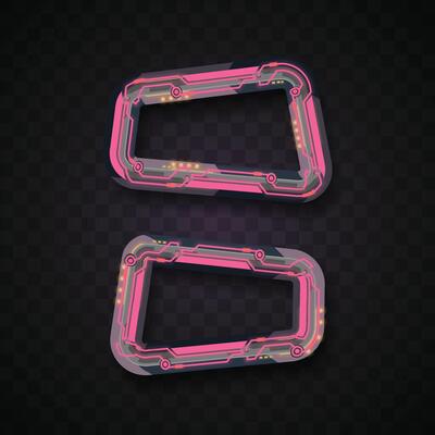 Pink abstract banner. Simple banner. Futuristic banner.