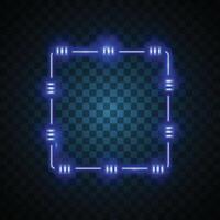 Square abstract banner. Futuristic banner. vector