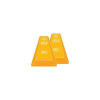 Two gold bars with the words gold and 99 vector