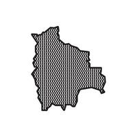 A black and white map of the country of colombia vector