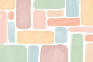 Organic Rectangle Layout, Modern Pastel Watercolor Background vector