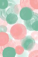 Hand Painted Watercolor Pattern with Overlapping Pastel Circles vector