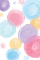 Abstract Background with Colorful Watercolor Circles in Pastel Rainbow Tones vector