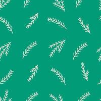 Coniferous Branches Seamless Pattern vector