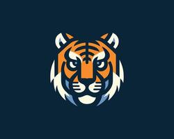 Tiger logo symbol in sharp style vector
