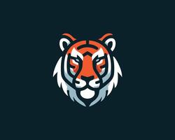 Modern tiger logo design for branding purposes vector