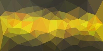 Abstract low-poly background in shades of yellow, gold, and brown, forming a geometric, faceted pattern with a glowing central band. vector
