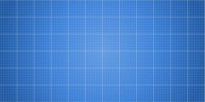 Bright blueprint background with glowing grid lines on blue surface vector