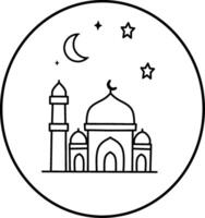 Ramadan Spirit in Every Curve vector