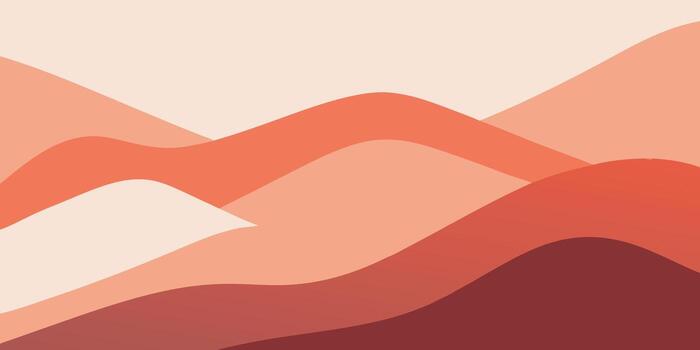 abstraído montaña rango en sombras rojo naranja con un degradado efecto gráfico vector