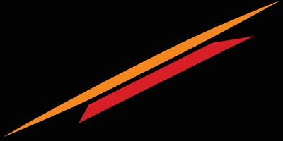Diagonal orange red lines on Prismatic geometric shapes abstract vector