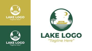 Creative Green and Yellow Lakeside Event Logo for Eco-Friendly Branding vector