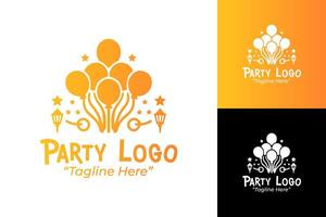 Bold Party Logos with a Modern Twist for Branding Success vector