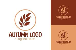 Modern Autumn Leaf Logo Design for Fall and Seasonal Brand Identity vector
