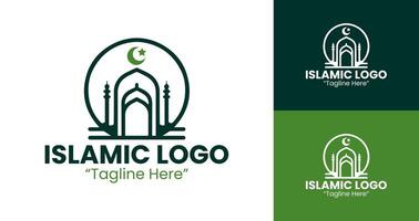 Exclusive Dome and Crescent Logo for Islamic Event Branding and Promotion vector