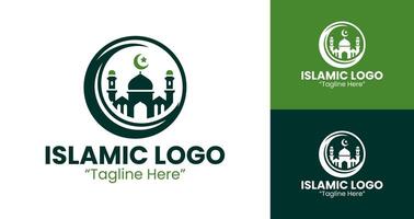 Dynamic Mosque and Crescent Logo for Event Identity and Branding vector