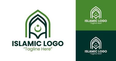 Elegant Dome and Crescent Logo for Islamic Event Identity and Branding vector
