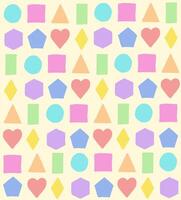 Baby geometric colorful shapes background seamless pattern vector