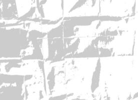 Crumpled Paper Texture With Rough Surface And Wrinkles. Wrinkled Sheet Overlay Effect For Collage, Scrapbooking. Dirty Grungy Vintage Background, Poster, Banner And Print Design. vector