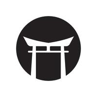 Torii Gate symbol icon vector