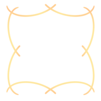 a square frame with a yellow border on a transparent background png