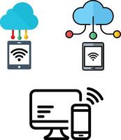 Cloud-Based Device Connectivity vector