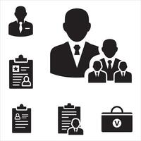 Collection of election and voting process icons representing key stages vector