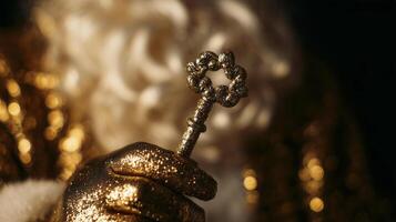 A touch of Santa, a sparkle of gold the key photo