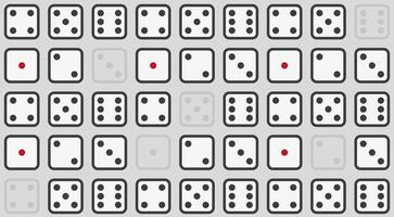 dice set on a gray background vector