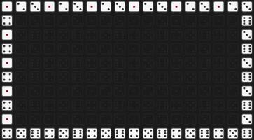 a black background with a dices vector