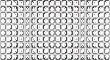 a background of a large number of dices vector