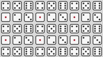 set of dice on a gray background vector