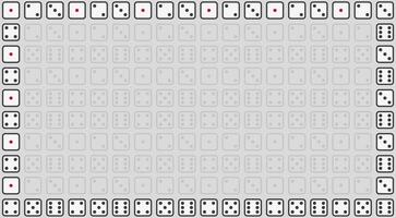 a grey and white background with a domino board vector