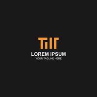 letter TM logo design for building or company with creative illustration vector