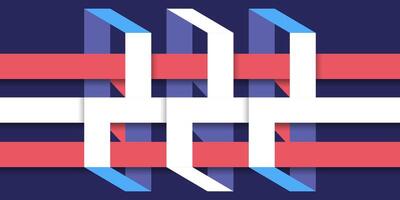 Colorful geometric abstract design vector
