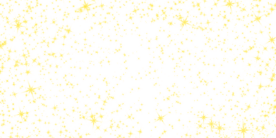 Bright yellow sparkling starfield effect with scattered twinkles isolated on transparent background. Ideal for magical overlays and festive designs png