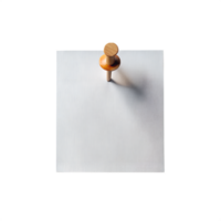 A wooden stick is on top of a white piece of paper png